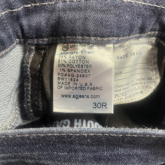 AG Adriano Goldschmied 30R Womens Jeans The Farrah Skinny Pockets in back - Picture 4 of 7